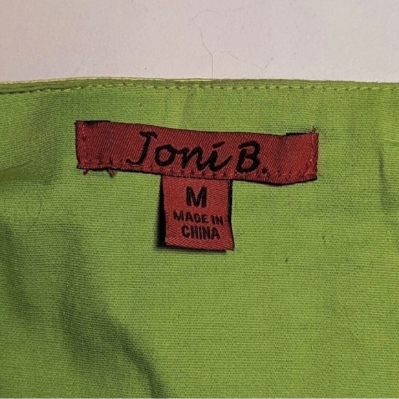 Joni B Lime Green Embroidered Trapeze Blazer - Picture 9 of 11